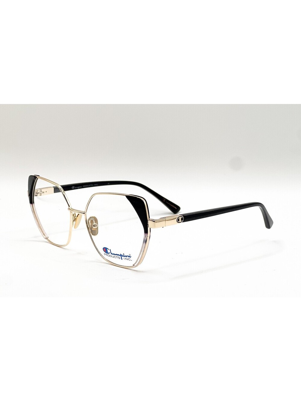 Champion Shanta C01 Black Square Authentic Eyeglass Frames 53-18